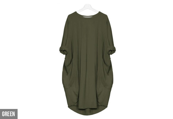 Comfy Casual Dress  - Four Colours & Five Sizes Available with Free Delivery