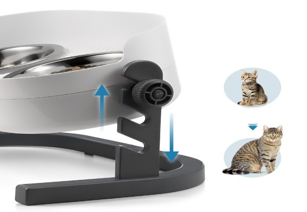 Elevated & Angle Adjustable Double Pet Bowls