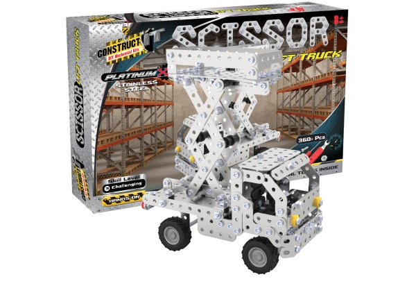 Construct It Platinum X Scissor Lift Truck 360-Pieces