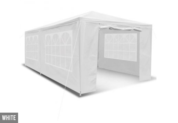3x6m Walled Water Resistant Outdoor Gazebo - Two Colours Available