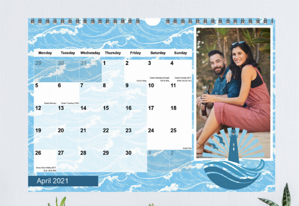 Personalised A3 Calendar - Eight Options Available