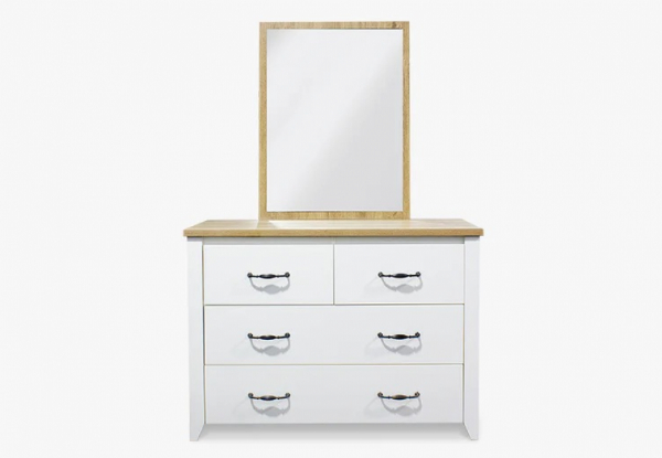 Adelle Country Dressing Chest with Mirror