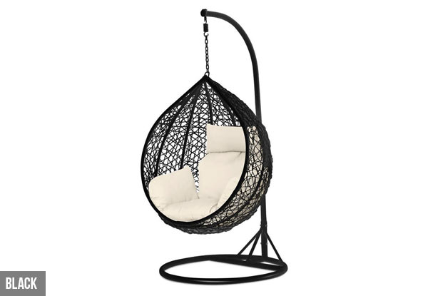 Steel Hanging Egg Chair - Two Colours & Two Sizes Available