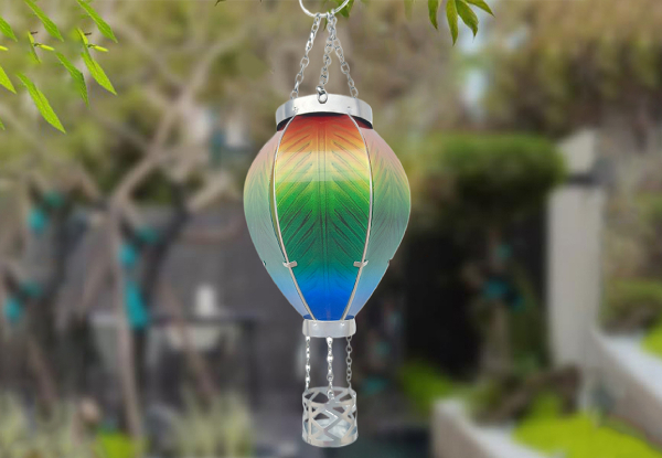 Hot Air Balloon Solar Lantern Light - Available in Two Colours & Option for Two-Pack