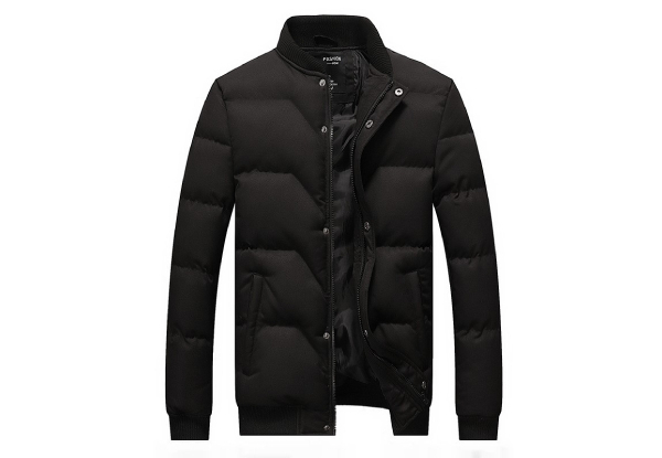 Warm Puffer Jacket - Three Colours & Six Sizes Available
