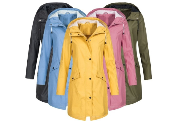 Women's Raincoat Jacket - Five Colours & Five Sizes Available with Free Delivery
