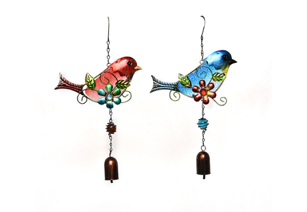 Glass Bird Bell - Two Colours Available