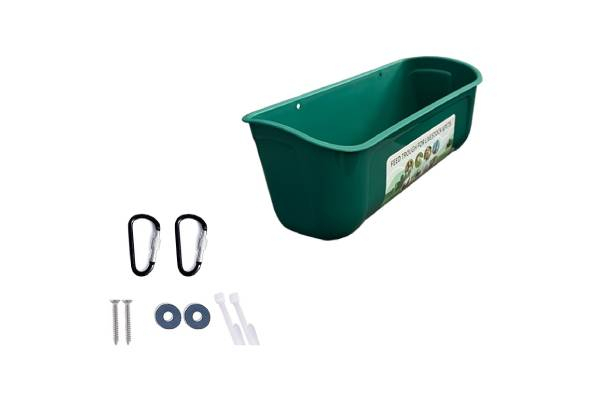 Chicken Feeder Box with Clips - Available in Four Colours & Option for Two-Pack