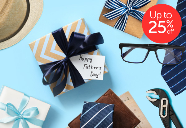Father's Day GrabOne Gift Cards at a Great Discount - $50 Gift Card for $40, or $100 Gift Card for $75 - Save up to 25%