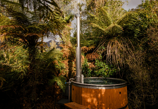 One-Night Stay for Two People in a Mountain View Studio for a Soak & Stay at Bella Vista Franz Josef Bella Vista incl. Wood Fire Waiho Hot Tub, Bike Hire & Late Check-Out