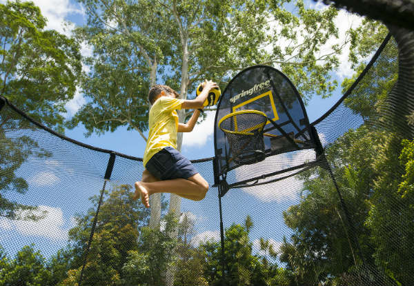 Ultimate Springfree Trampoline Christmas Offer - 4m x 4m Jumbo Smart Trampoline with Free Flexrhoop & Free Nationwide Delivery