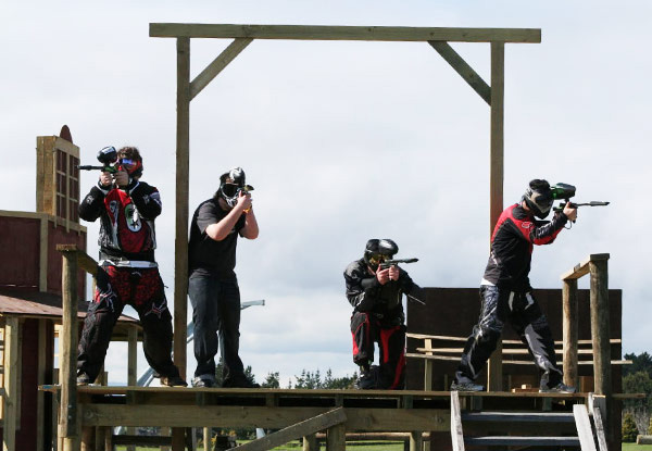 $20 for One Child Game of Paintball incl. 200 Paintballs, Entry, Gun & Mask or $23 for One Adult