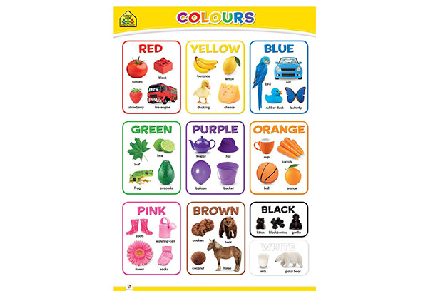 Set of Four School Zone Wall Charts