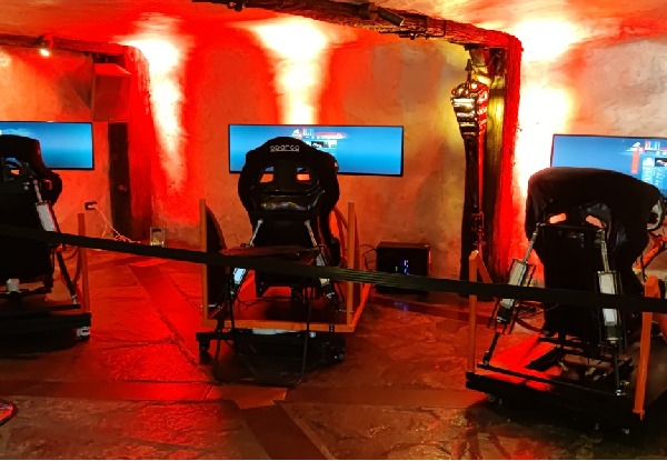 One-Hour Virtual Reality Racing Simulation - Options for Head-to-Head Racing for Two People or Three-Hour Private Hire for up to 15 People