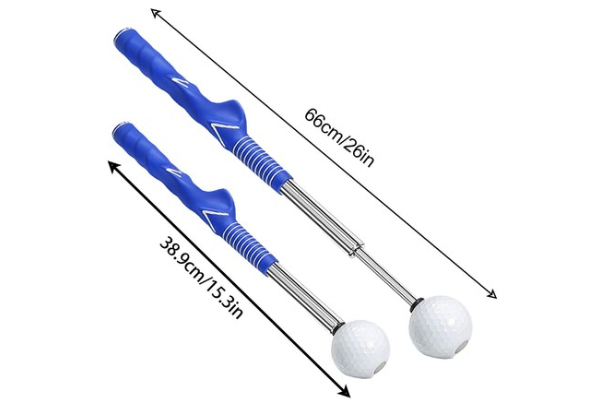 Golf Swing Trainer with Sound-Emitting Swing Rod Aids & Ergonomic Grip - Three Colours Available