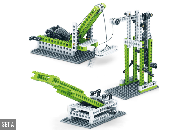 Three-in-One Mechanical Gears Inventor Toy Set - Three Options Available