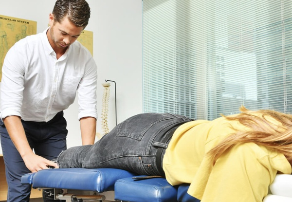 Chiropractic Consultation incl. Examination, Written Report, X-Rays & One Adjustment - Option for Four Adjustments