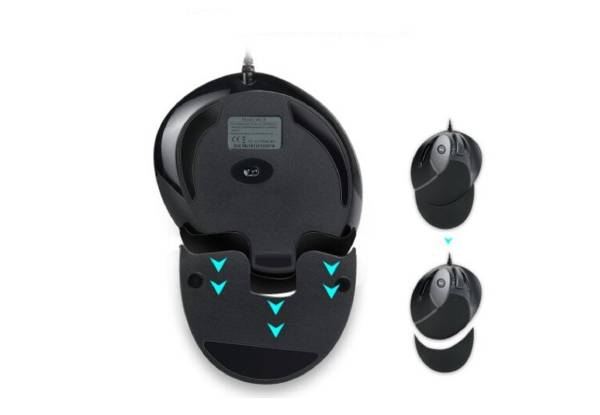 Deluxe M618 Ergonomic Vertical Six-Button Mouse