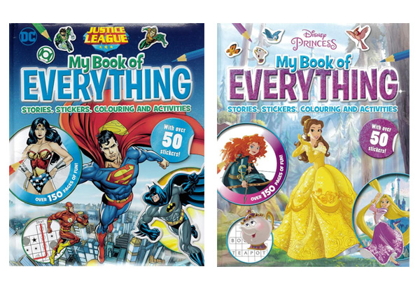 Disney Princess or Justice League My Book of Everything - Option for Both