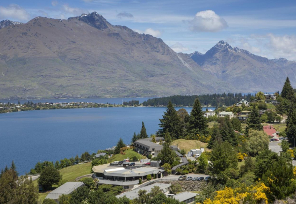 One-Night Mystery Queenstown 4-Star Getaway for Two in a Standard Room incl. Breakfast, 20% off F&B, Late Checkout, Bicycle Hire, Parking & Access to Sauna & Hot Tub - Options for Lake View Rooms, Low Season, Peak & Off Peak & Stays for up to Five Nights