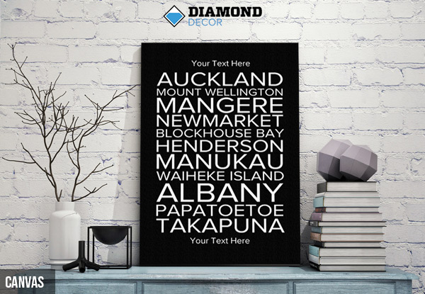 From $29 for a Personalised Bus Blind Wall Art incl. Nationwide Delivery