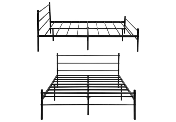 Double Metal Bed Frame - Two Colours Available