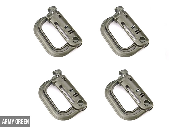 Four-Pack of Hiking/Camping Backpack Buckles - Four Colours Available with Free Delivery