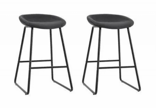 Two-Piece PU leather Kitchen Dining Bar Stool - Two Colours Available