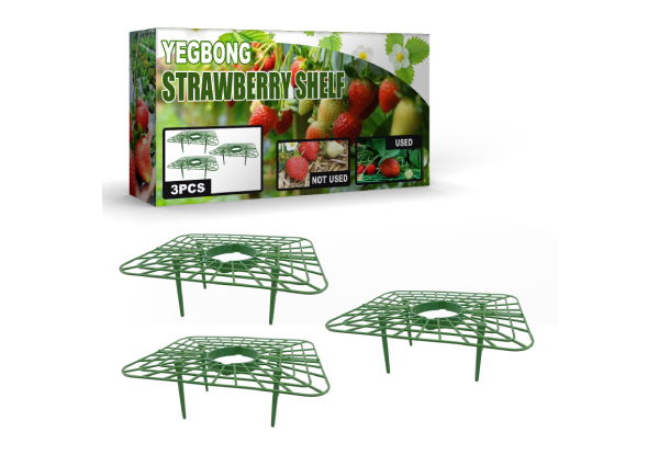 Three-Piece Plastic Strawberry Support Growing Rack