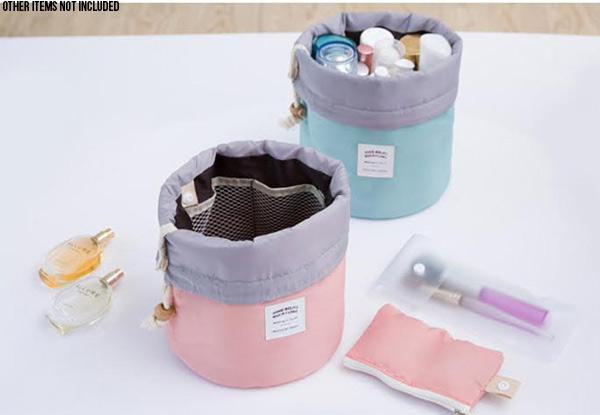 Two-Pack Travel Cosmetic Organiser Bag - Two Colours Available