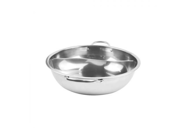 Stainless Steel Twin Pot Induction Cooker With Lid - Two Sizes Available