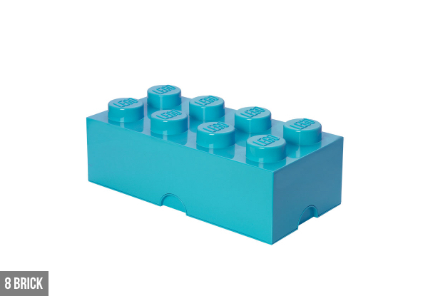 LEGO Storage Brick -  Six Colours & Three Sizes Available