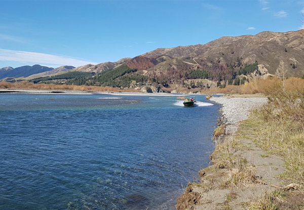 Hanmer Springs Jet Boat Wilderness Safari for an Adult - Option for a Child