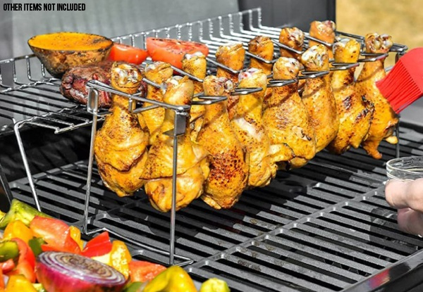 BBQ Chicken Leg Rack with Tray