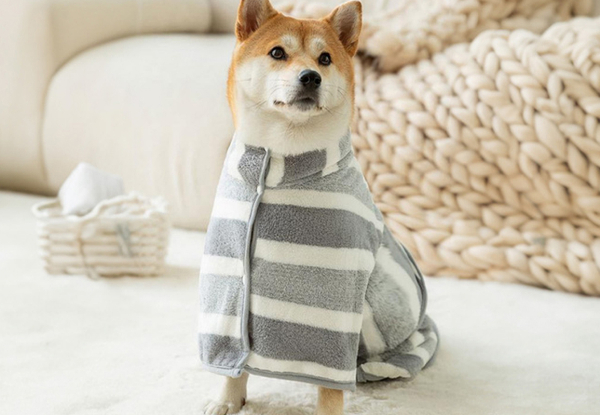 Luxurious Pet Bathrobe Towel - Available in Four Colours & Three Sizes