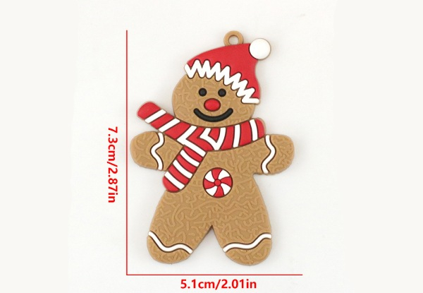 12-Piece Gingerbread Man Ornaments - Five Styles Available