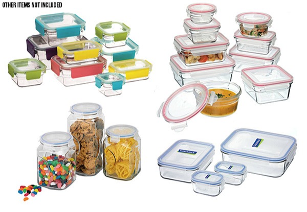 Glasslock Containers Set Range - Five Options Available