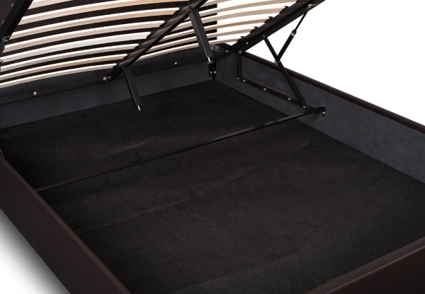 T Bass Bed Frame with PU Storage - Two Sizes Available