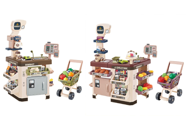 Kids Supermarket Playset - Two Sets Available