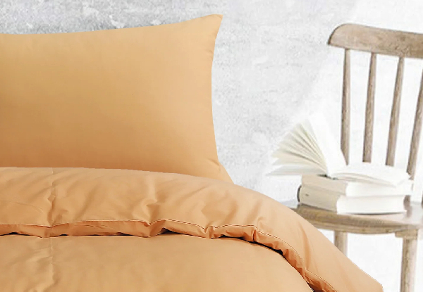 Amsons Latte Royale Cotton Quilt Duvet Doona Cover Incl. Pillowcase - Six Sizes Available