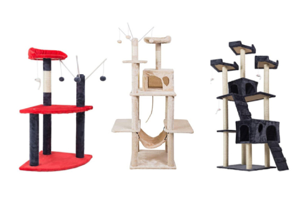 Cat Tree Range - Five Styles & Four Colours Available