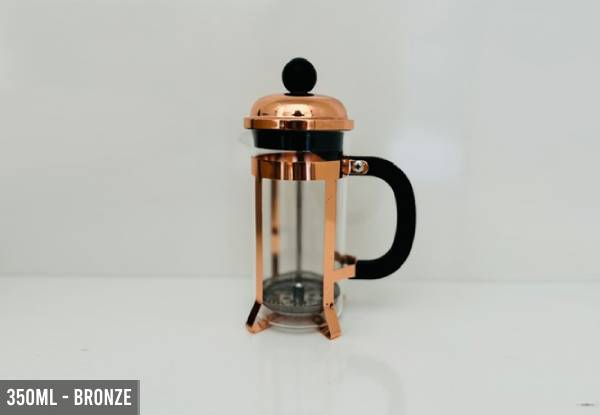 French Press Range - Available in Three Styles, Two Sizes & Four Colours