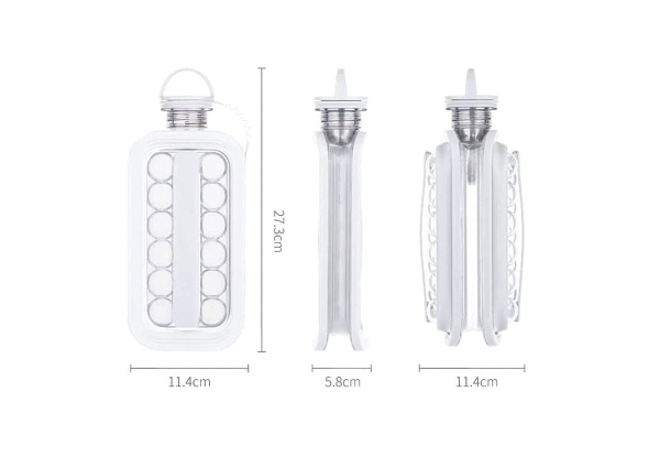 17-Piece Portable Ice Maker Bottle