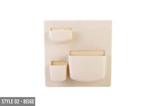 Adhesive Wall Shelf - Two Styles & Two Colours Available & Option for Two-Piece