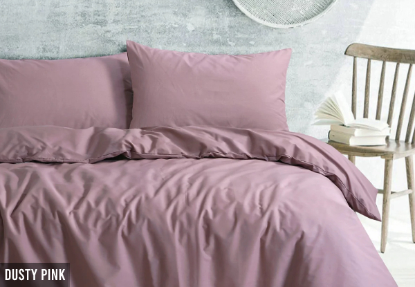 Amsons Royale Cotton Quilt Cover Incl. Pillowcase - Available in Six Colours, Six Sizes & Option with Extra Standard Pillowcase