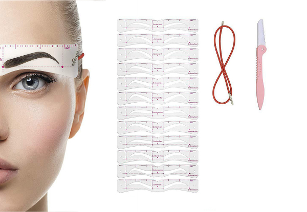 Eyebrow Stencil & Razor Set - Available in Three Options