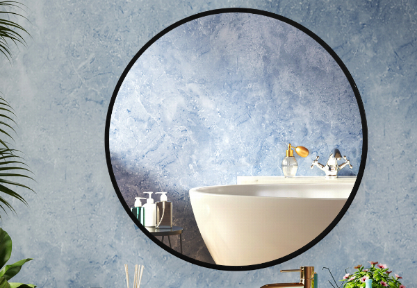 Bathroom Round Shaped Wall Mirror - Two Sizes Available