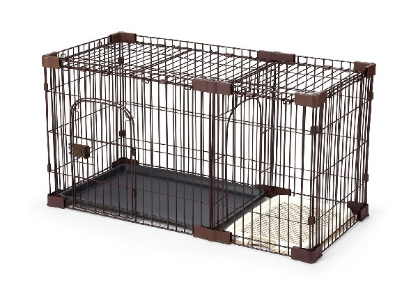 Large Dog Crate with Toilet Tray