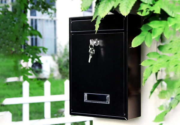 Wall Mounted Mail Letter Box - Two Colours Available