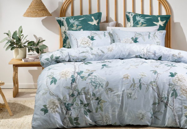 Savona Anika Duvet Cover Set - Available in Four Sizes & Option for Extra European Pillowcase
